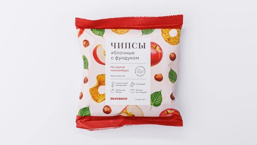 Чипсы яблочные с фундуком