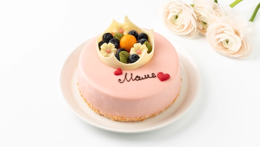 Торт муссовый "Моя королева" ванильный лесная ягода