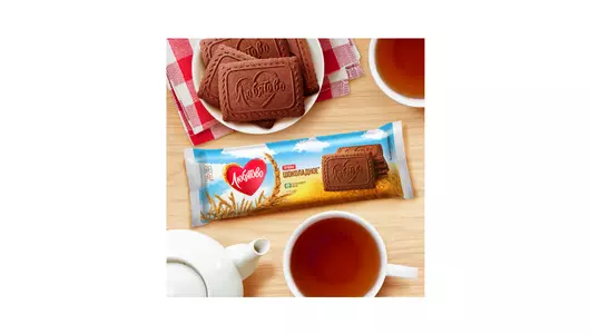 Печенье Любятово Шоколадное сахарное 228 г