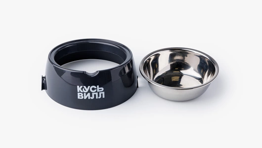 Миска для животных, 300 мл (графит)