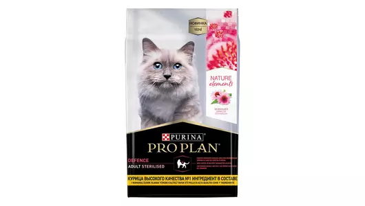 PRO PLAN Natur El Defence Sterilised Adult Корм сух.курица д/стерилизованных кошек 1,4кг