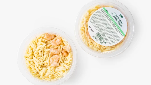 Паста Орзо с креветками