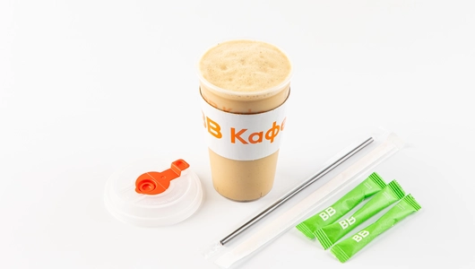 Кофе раф сырный 400 мл, кафе