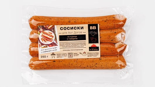 Сосиски для Хот Догов (курица, говядина) Сосиски для Хот Догов (курица, говядина)