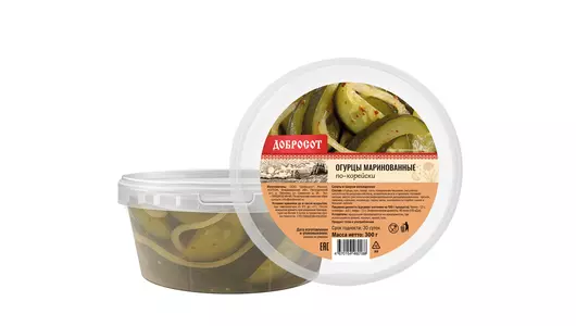Огурцы Добросот маринованные по-корейски 300 г