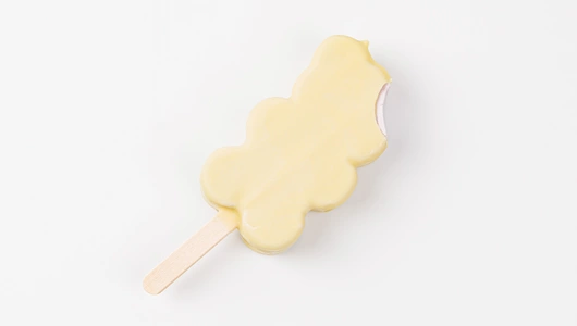 Эскимо Пломбир черничный в белом шоколаде