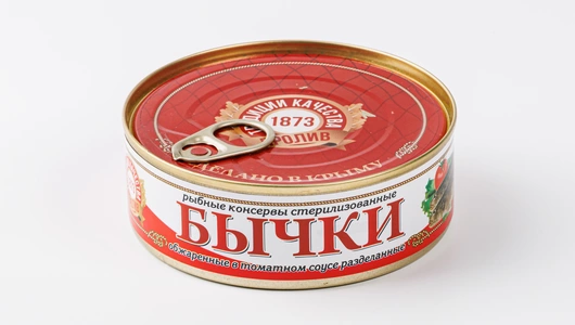 Бычки обжаренные в томатном соусе, 240 г