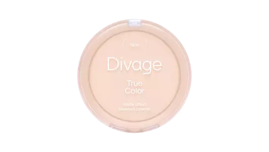 Пудра компактная тон 02 true color ivory Divage, 8 г