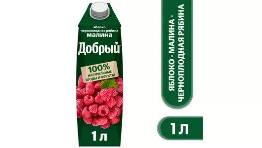 Нектар Добрый Яблоко-малина-рябина 1 л