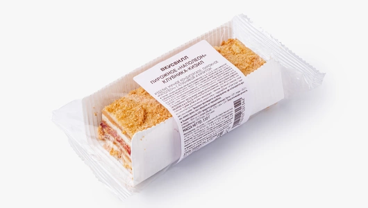 Пирожное "Наполеон" клубника-кизил