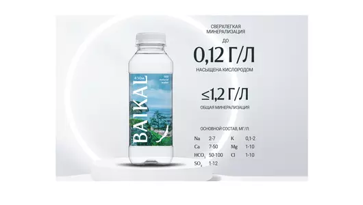 Вода питьевая природная Baikal 430 Байкальская глубинная негазированная 450 мл