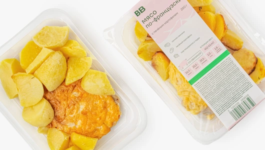 Мясо по-французски с&nbsp;печеным картофелем