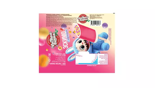 Мороженое Чистая линия эскимо пломбир с&nbsp;рисовыми шариками в&nbsp;глазури с&nbsp;ароматом малины 70 г