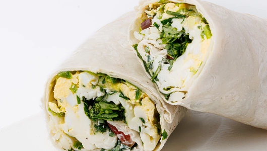 Бртуч с сыром и зеленью, кафе