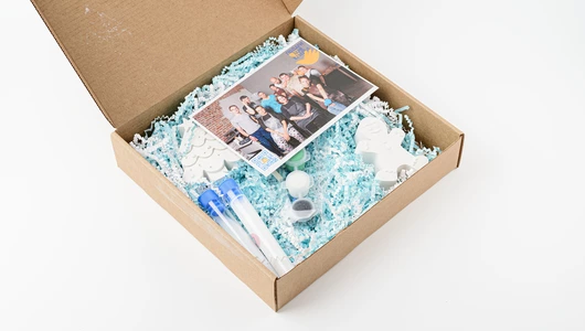 Творческий набор из&nbsp;гипса "Пряничный человечек и&nbsp;ёлка"