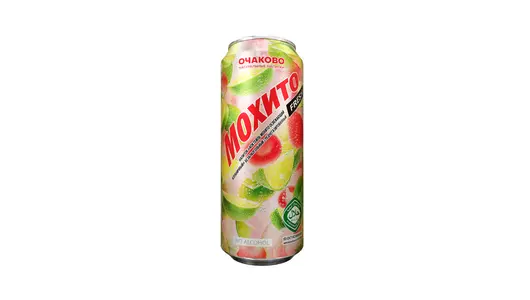 Напиток безалкогольный Очаковский Коктейль Мохито клубничный среднегазированный Халяль 450 мл
