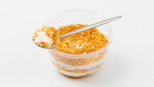 Десерт в банке "Морковный", кафе