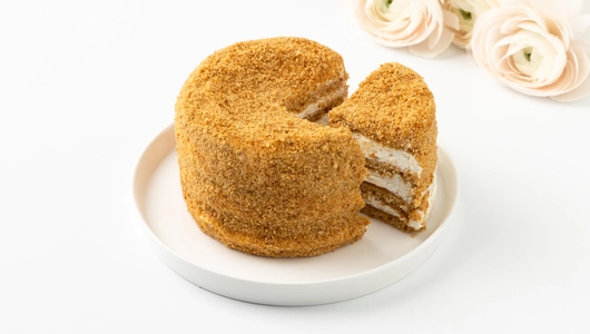 Торт "Открытка для мамы" медово-сметанный