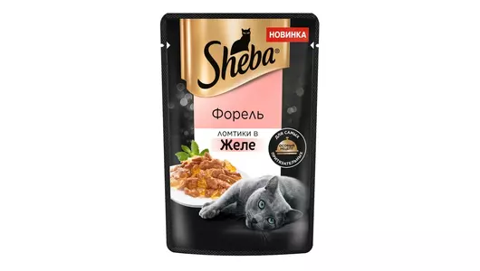 Влажный корм для кошек Sheba® Ломтики в желе с форелью, 75 г