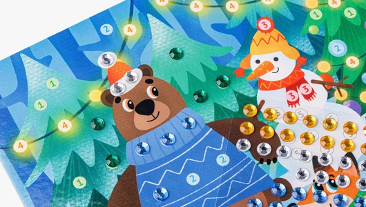 Аппликация стразами "Зимняя"