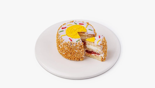 Торт "Бенто" с&nbsp;клубникой (С Днем Рождения)