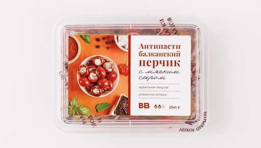 Антипасти балканский перчик с мягким сыром 260 г