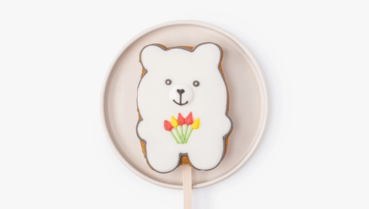 Пряник имбирный "8 марта" на&nbsp;палочке, 1 шт.