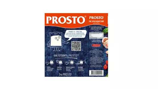 Рис Prosto Краснодарский шлифованный 500 г Рис Prosto Краснодарский шлифованный 500 г