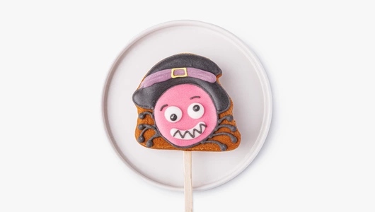 Пряник имбирный "Монстрики" на палочке, 1 шт.