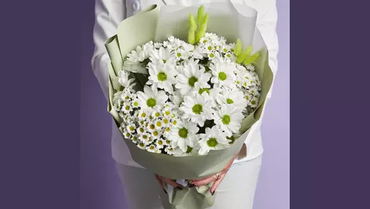 Хризантемы в&nbsp;букете «Стрекоза» FMART by flowwow