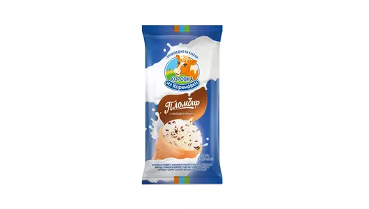 Мороженое Коровка из Кореновки пломбир 15% с шоколадной крошкой 80&nbsp;г