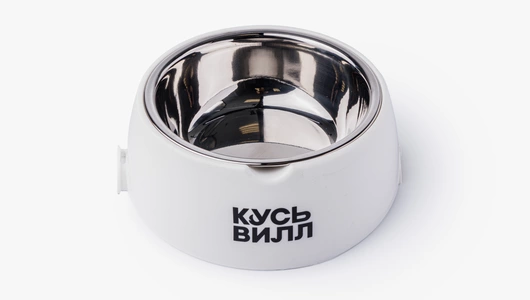 Миска для животных, 300 мл (белая)