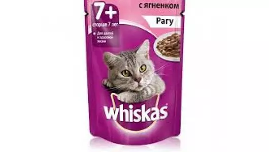 WHISKAS 75гр Корм для кошек старше 7 лет Рагу Ягненок