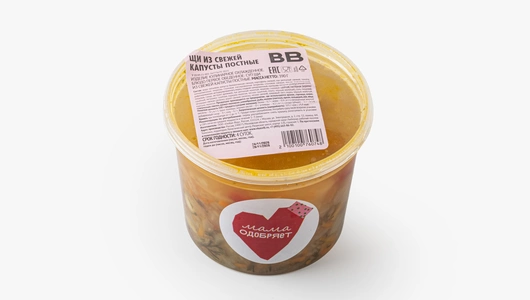 Щи из свежей капусты постные