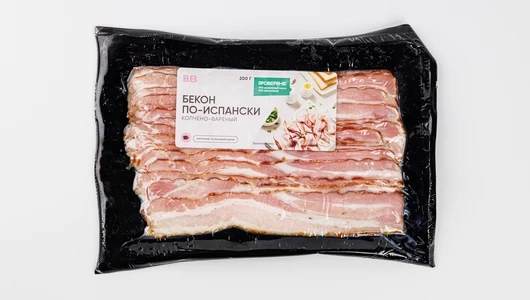Бекон по-испански, нарезка Бекон по-испански, нарезка