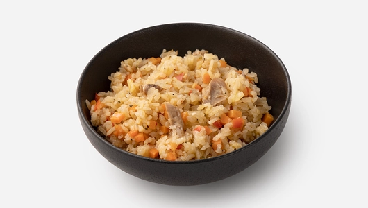 Рис азиатский с уткой, овощами и ананасом