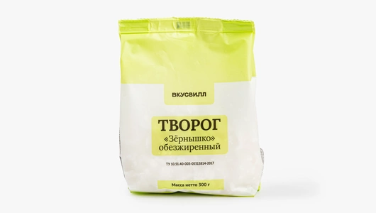 Творог "Зернышко" обезжиренный