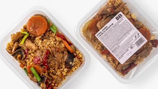 Курица "Терияки" с рисом по-сингапурски