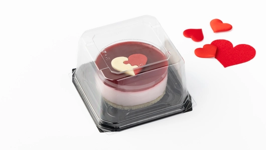 Торт-мини "Половинки" малиновый мусс