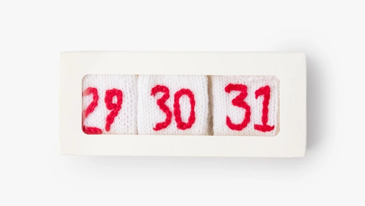 Гирлянда вязаная "Носочки"