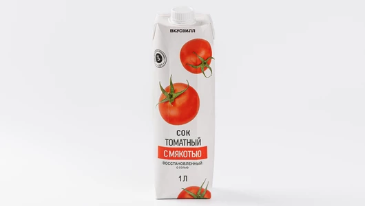 Сок томатный с мякотью восстановленный, 1 л