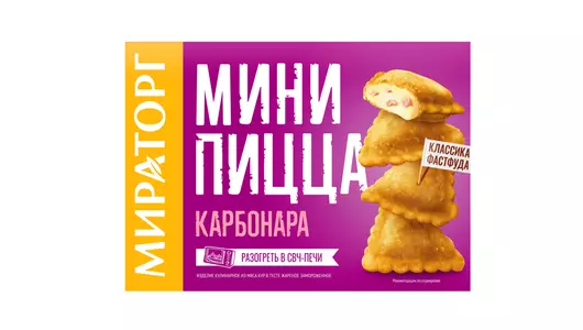 Мини-пицца Мираторг Карбонара замороженная 250&nbsp;г