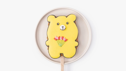 Пряник имбирный "8 марта" на&nbsp;палочке, 1 шт.