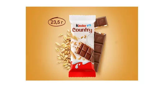 Шоколад молочный Kinder Country с&nbsp;молочно-злаковой начинкой 23,5 г