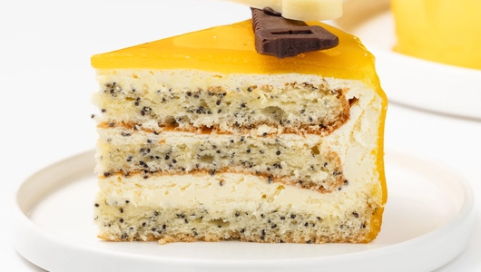 Торт "Настоящему мужчине" бисквитно-маковый с&nbsp;маракуйей