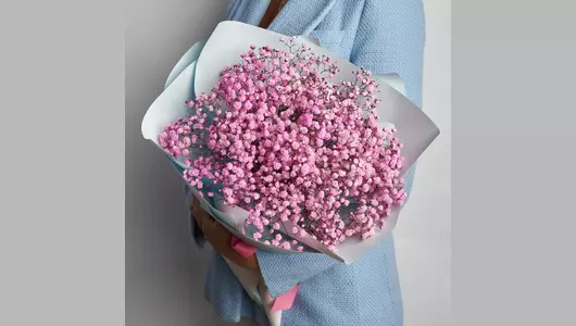 Гипсофила в&nbsp;букете «Розовые сны» FMART by flowwow