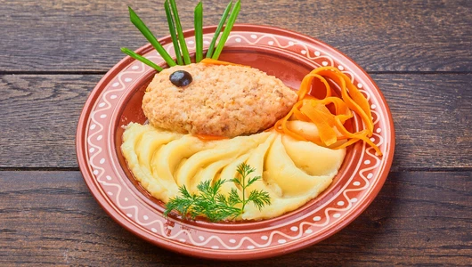 Котлета "Золотая рыбка" на пару