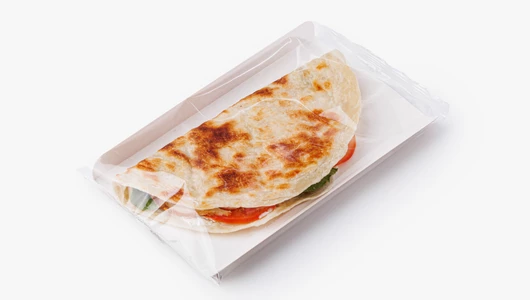 Сэндвич в&nbsp;лепешке Ротти с&nbsp;курицей и&nbsp;горчичной заправкой, кафе