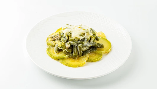 Запеканка с кабачками, фасолью и брокколи 230 г