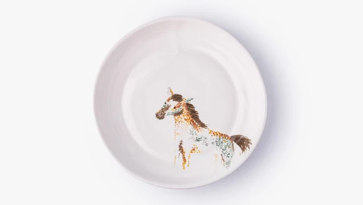 Набор посуды "Акварельные лошадки"